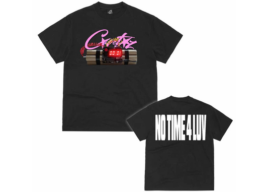 Corteiz No Time 4 Luv Tee Black