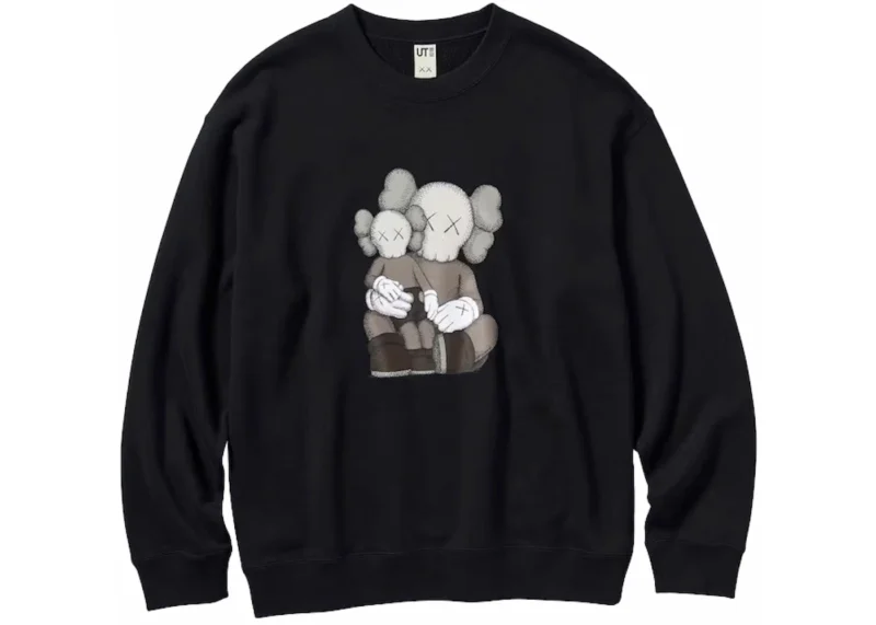KAWS x Uniqlo Longsleeve Sweatshirt Black BBF