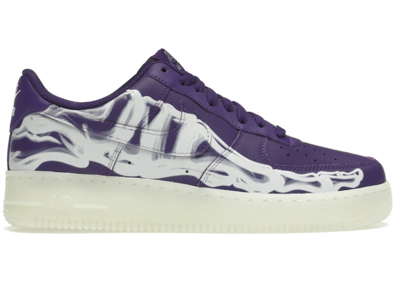 Air Force 1 Low QS Purple Skeleton Halloween