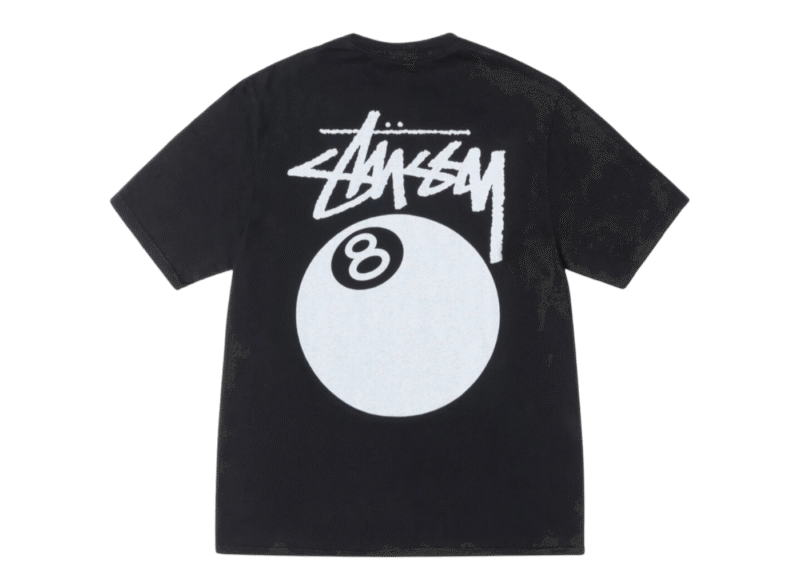 Stussy 8-Ball Pigment Tee Black